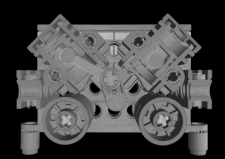 Scan of a LEGO-V8-Engine