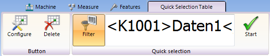 quick selection code