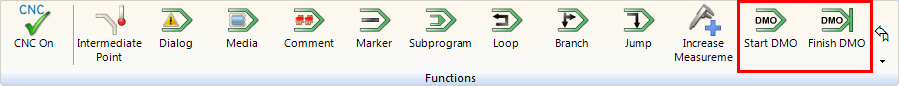 Writing DMO file during execution of QUARTIS measuring program